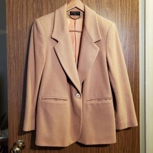 Charter Club Petites Beige Wool Blazer